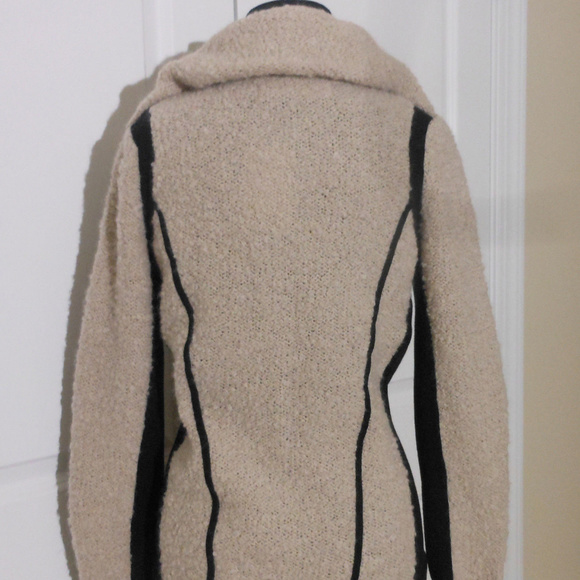 ANTHROPOLOGIE COLORBLOCK BOUCLE COAT XS NWT $158 - Picture 6 of 8